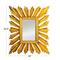 Hello Honey® 35.25" Gold Sunburst Rectangular Wall Mirror